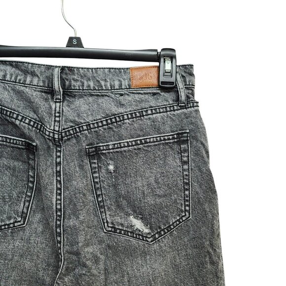 BGG Urban Outfitters Size 29 Straight Jean Black Button Fly Distressed High Rise - Picture 7 of 16